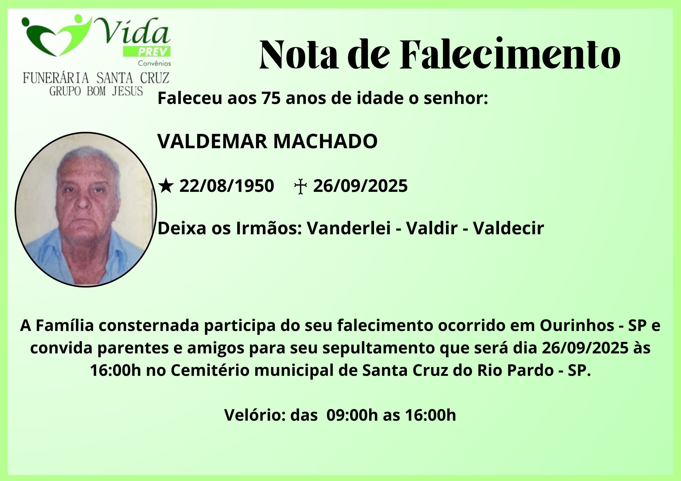 VALDEMAR MACHADO