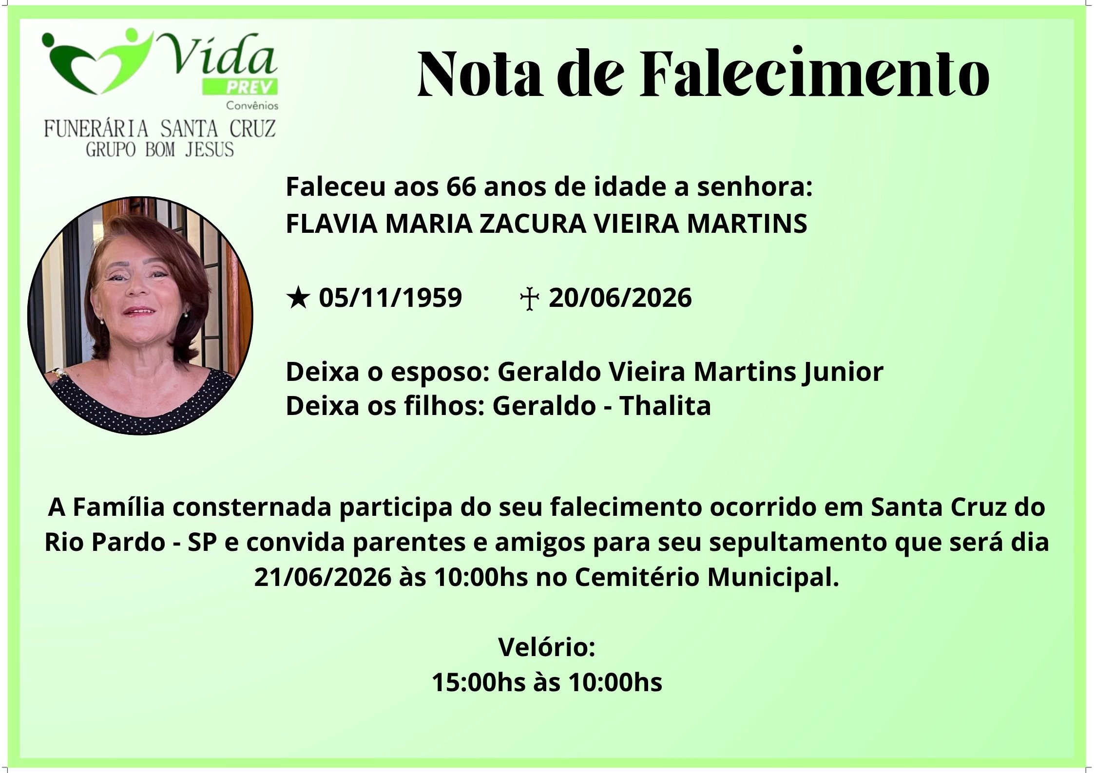 FLAVIA MARIA ZACURA VIEIRA MARTINS
