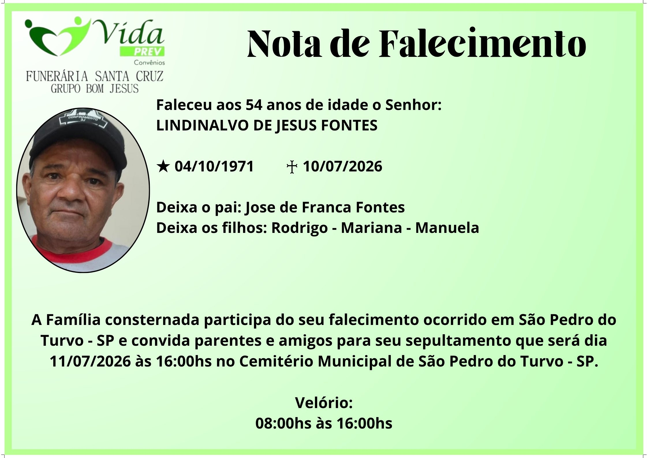 LINDINALVO DE JESUS FONTES