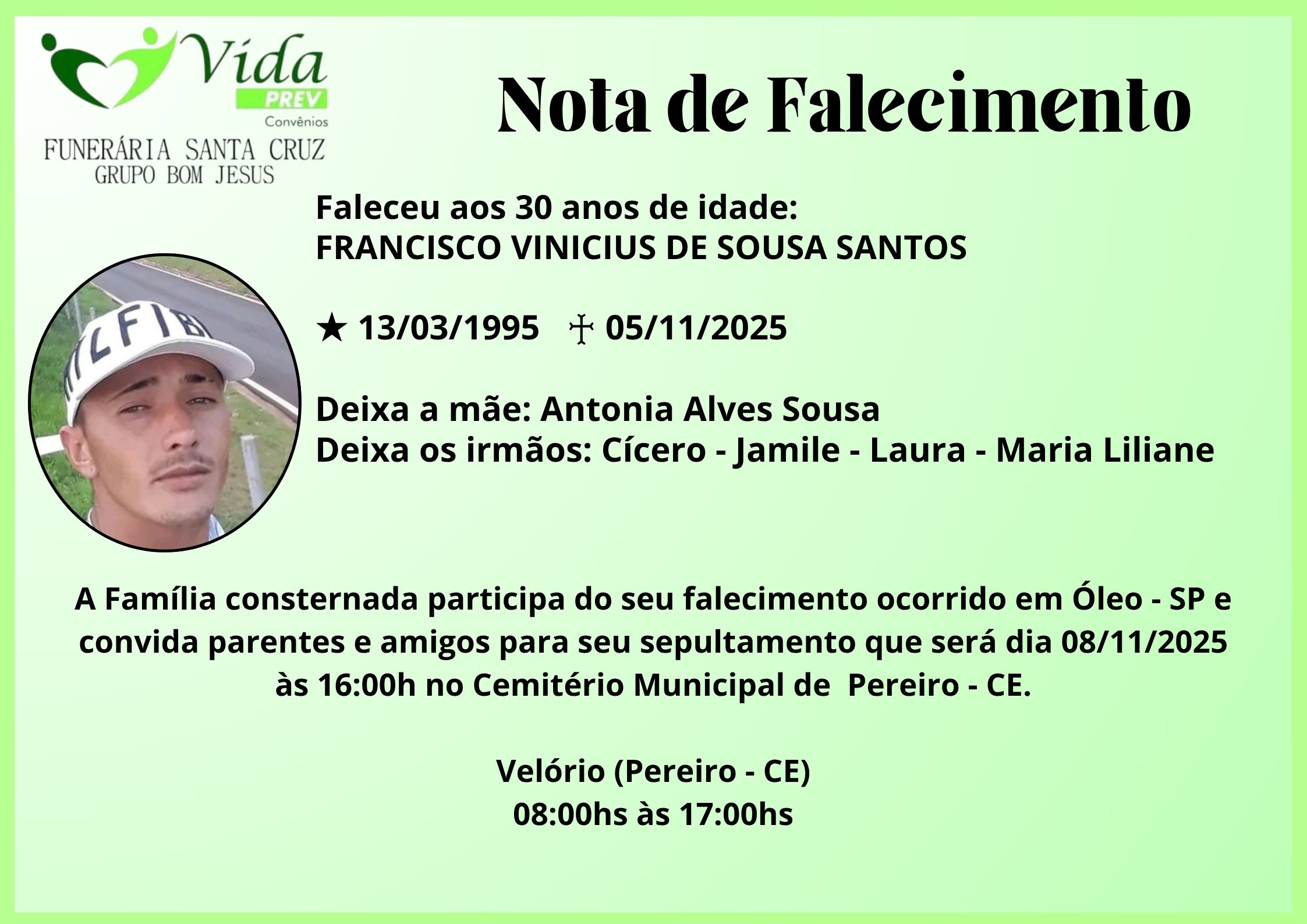 FRANCISCO VINICIUS DE SOUSA SANTOS