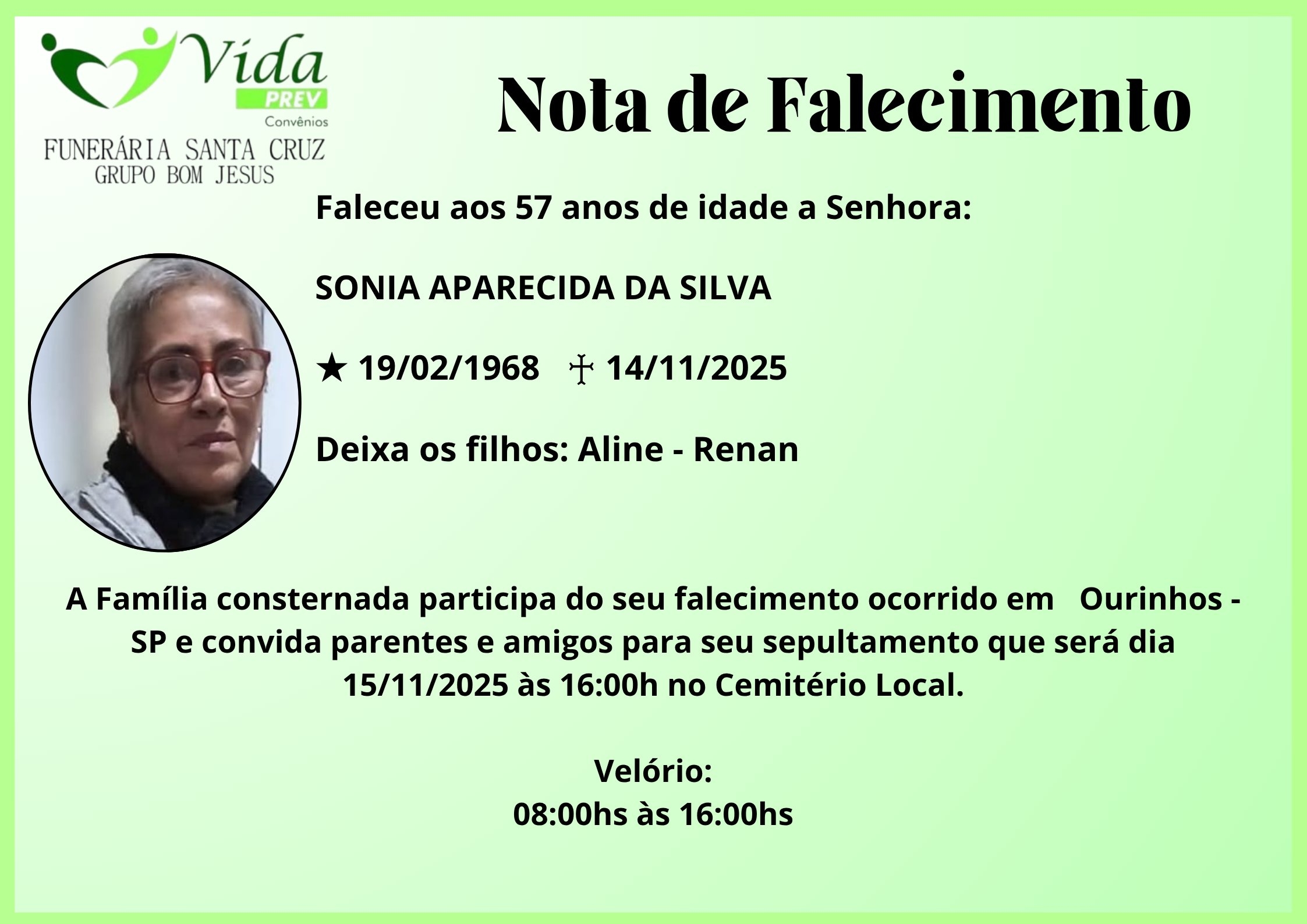 SONIA APARECIDA DA SILVA