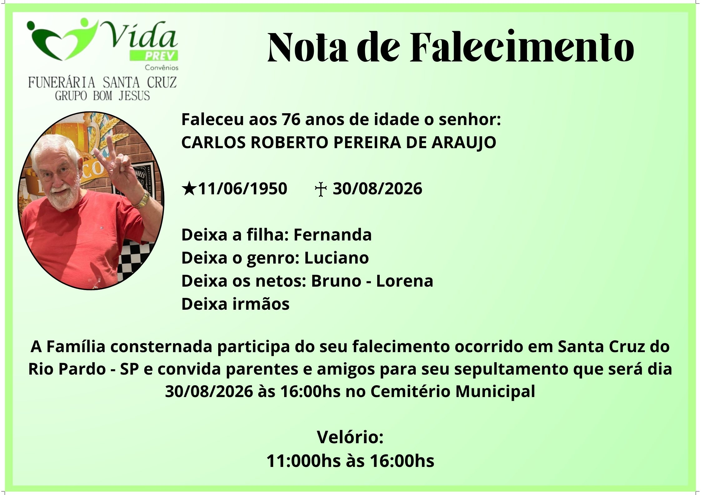 CARLOS ROBERTO PEREIRA DE ARAUJO