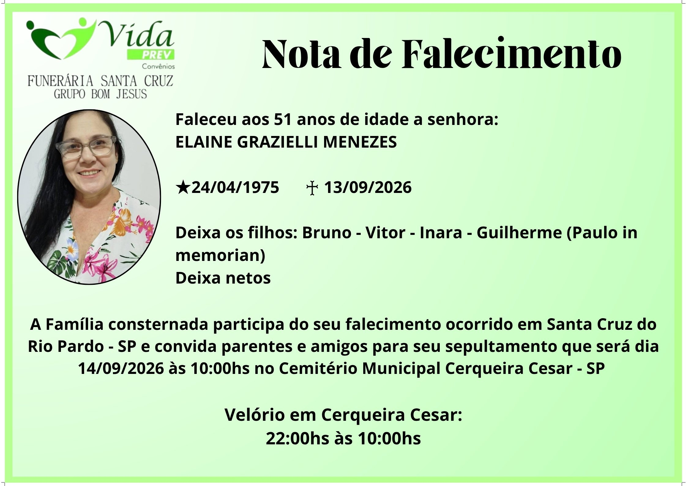 ELAINE GRAZIELLI MENEZES